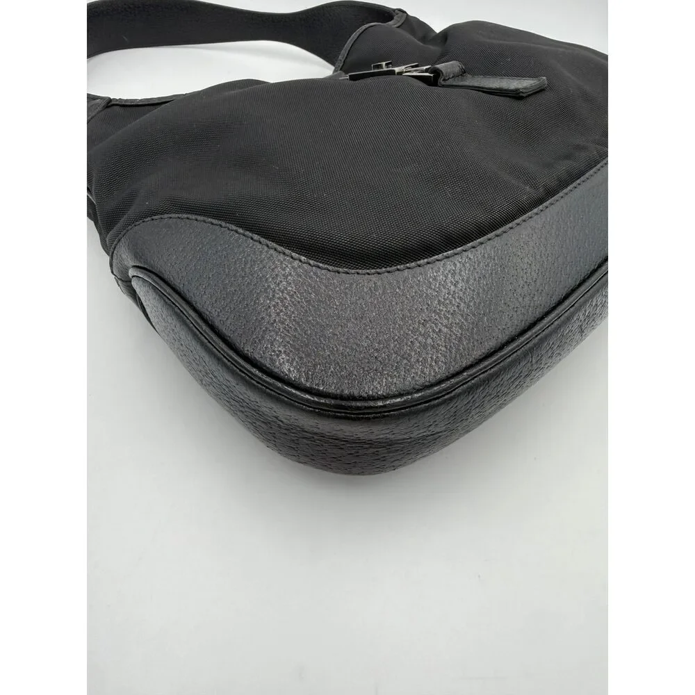 Gucci GUCCI JACKIE Leather and Canvas Handbag